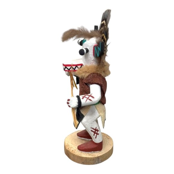Authentic Native American White Ogre Kachina Doll Collectible Art Signed S Cerno - Picture 2 of 7